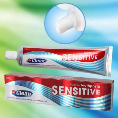 China Private Label OEM Delicate White Color Anti Whitening Toothpaste With BRC GMPC GMPC Certificate for sale