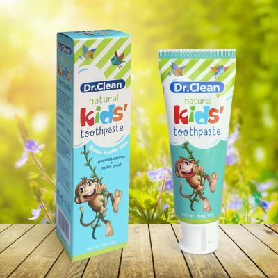 China Funny monkety tree design kids climbing toothpaste package whitening with BRC GMPC certificate for sale