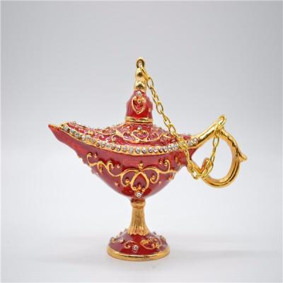 China New Aladdin Genie Lamp Europe Trade Aladdin Souvenir Gift Metal Trinkeat Box Arrival for sale