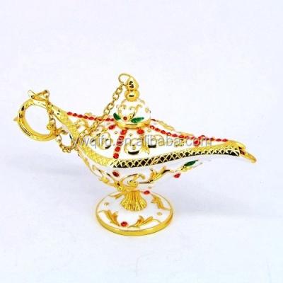 China Aladdin Genies New Design Metal Decoration Trinket Jewelry Box Crystal Wholesale Lamp Home Metal Trade (QF3981-002) for sale