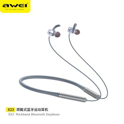 China Neckband Awei Factory OEM/ODM neckband wireless bluetooth headphones sports earbuds trend design for sale