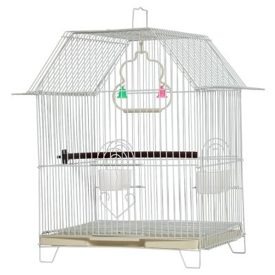 China Breathable Factory Direct Canary Cage Iron Metal Small Bird Cage Aviary Outdoor Bird Cage for sale