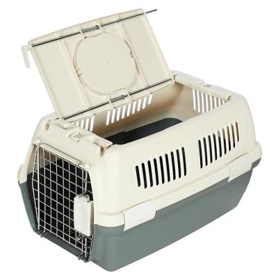 China Breathable dog house for sale Hot Sales Dog Carrier Transport Box Plastic Cat Dog Travel Crate Carriers Pet Cages for sale