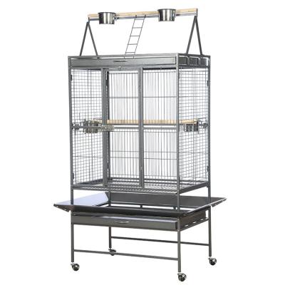 China Breathable Factory Supply Big Size Metal Carry Breeding Cages Large Wire Pet Parrot Bird Cage for sale