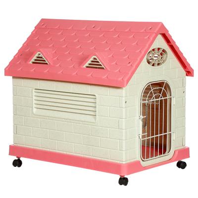 China Breathable Eco Friendly Plastic Large Houses For Small Big Dogs Indoor Modern Pet Cat Houses for sale