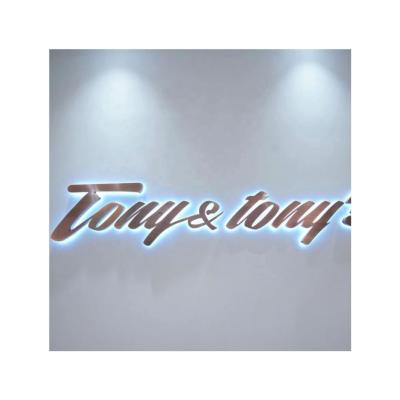 China Other Display Advertising Customized Indoor Backlit OnWall Front Metal LED Letter Sign for sale