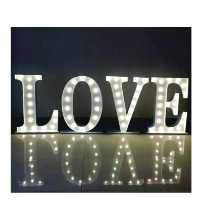 China Other Decor LOVE Indoor Outdoor Indoor Decoration Bulb Sign Led Lighting Custom Letter Sign for sale