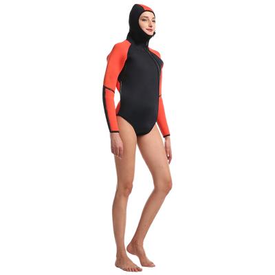 China OEM High Quality Anti Bacterial Anti UV Women's Surf Wetsuit Top, Wholesale Longsleeve Sporty Surf Wetsuit Top for sale