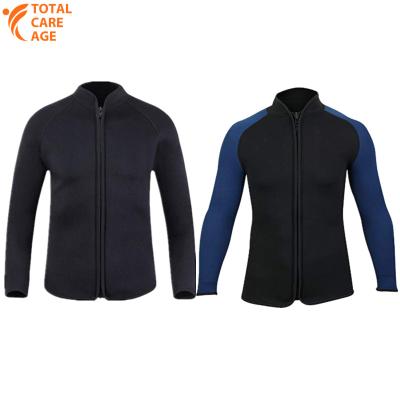 China TCA Antibacterial Factory Direct 1.5mm Neoprene Mens Long Sleeve Swim Surf Wetsuit Tops Surfing Jacket for sale