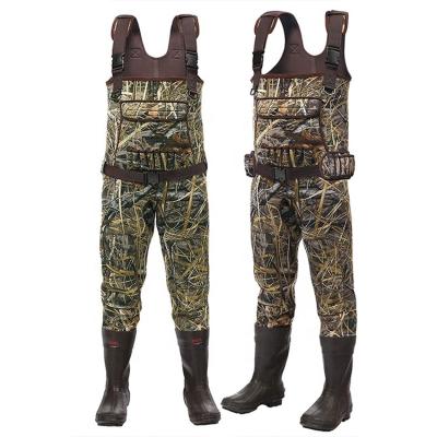 China YIHENG Antibacterial 5mm High Quality Camouflage Printing Neopreneo Utdoors Lean Hunting Waders or Fishing Waders for sale