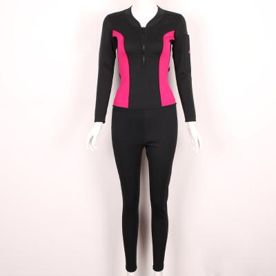 China Antibacterial Hot Selling Breathable Neoprene Female Suit, OEM Slim Chest Zipper Shaper Neoprene Suit for sale