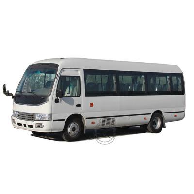 China New color design customized 7m 10~23 seater mini travel passenger van diesel bus mini coaster bus 6995*2640*2725mm for sale