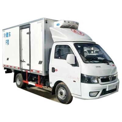 China Dongfeng Intercity Refrigerated Fresh Food Delivery Food Fridge Trucks for sale