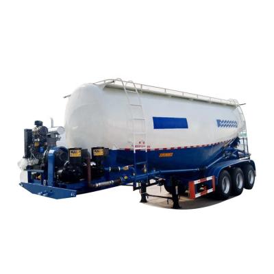 China Payload 50tons Manufacturing Trailer Truck Bulk Flour Cargo Semi Trailer Truck With Diesel Engine for sale