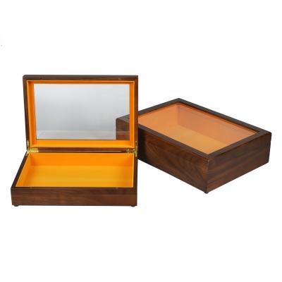 China 100% Handmade High Quality Walnut Empty Custom Solid Wood Wooden Gift Box Large for sale