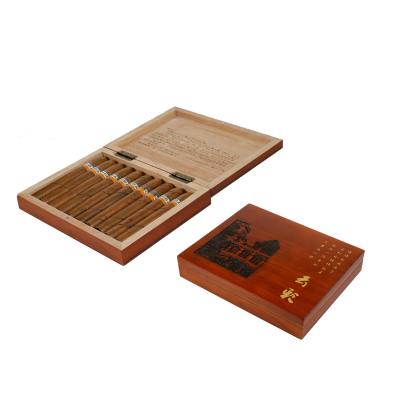 China Hot Selling Luxury Wooden Cigarette Packing Box High Quality Cigar Boxes Wood for sale