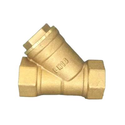 China Hot Selling Brass Filter Design Y Filter Water Valve Filter Excellent Quality Yellow Check Valve Wholesale for sale