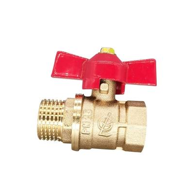 China Oriental Butterfly General Nickel Plated Handle OEM Female Thread - European Ball Valve for sale