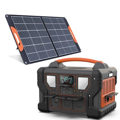 China Outdoor Camping Solar Energy Systems Generator Power Bank Pack 500W Wireless Charging Portable Rechargeable Power Station for sale