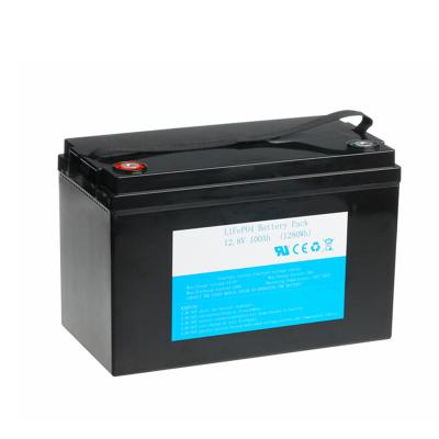 China Long Cycle Life RV Marine Use LiFePO4 12V 100AH ​​Built-in Camping Lithium Battery Large Capacity 100A BMS Lithium Iron Phosphate Battery for sale