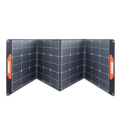 China High Efficiency Outdoor Portable Solar Generator MPPT Control 100W 200W Folding Collapsible Solar Panel 125mmx125mm for sale