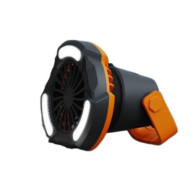 China Outdoor Multi-Function Mobile Outdoor Night Lamp Fan LED Power Emergency Lighting Remote Control Rechargeable Portable Camping Fan for sale