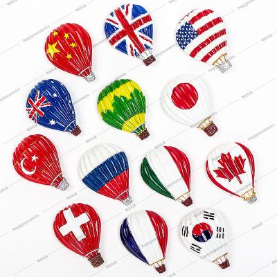 China Shape Fridge Magnet Country Flag Item Hot Air Balloon Souvenirs Home Decoration for sale