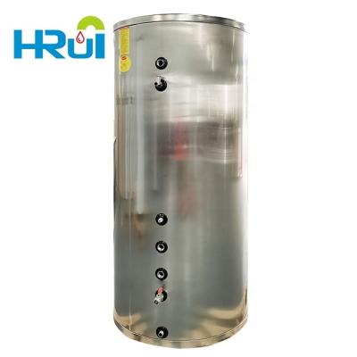 China evi heated water tank heat pump r32 heat pump outdoor water pressurized stainless steel water tank for sale