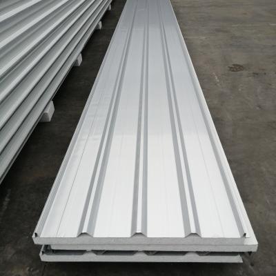 China Building Insulation Metal Insulated EPS Corrugated Roof Sandwich Panel Factory Price EPS Sandwich Panel for sale