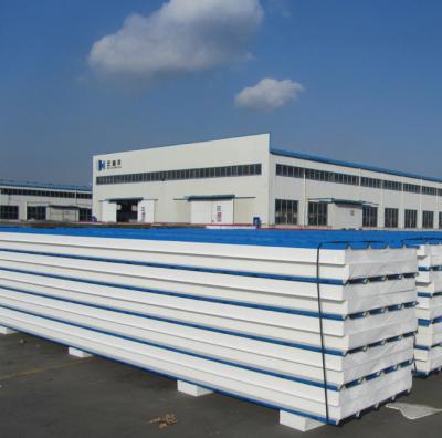 China Energy Saving Fireproof Warehouse House EPS Soundproof Sandwich Panel for sale