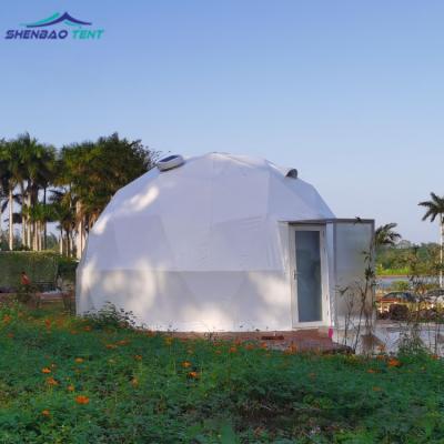 China UV-resistance waterproof flame retardant with special outdoor glass igloo geodesic dome house tent or insulation prefab PVC for resort for sale for sale