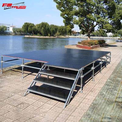 China Aluminum Alloy 6082-T6/6061-T6 Folding Mini Mobile Stage Monitor Trailer Stage Cat Walk for sale