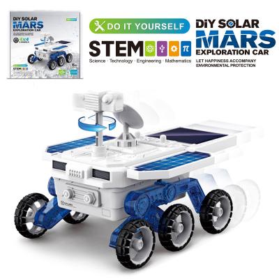 China 100% Newest Eco-friendly DIY Mars Exploration Car Solar Panel Technology Solar Power Car Toys For Kids Gift for sale