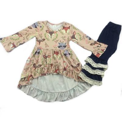 China Eco - Friendly Ruffle Cotton Kids Clothing Eco - Friendly Outfits for sale