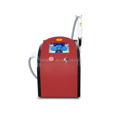 China Q-switched dye removal 755nm/1064nm/532nm ND yag laser/picosecond yag laser tattoo removal laser machine for sale