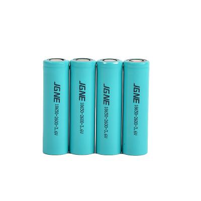 China Toys Goldencell factory price Li-ion 18650 battery wholesale 3.6v 2200mah 2600mah rechargeable cylindrical lithium 18650 battery for sale