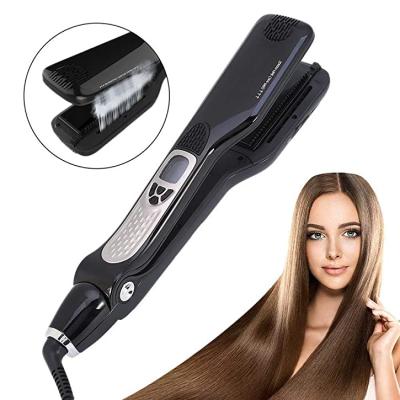 China Home Hotel Salon Use Professional Steam Hair Straightening Hair Styling Flat Iron Steam Hair Straightener for sale