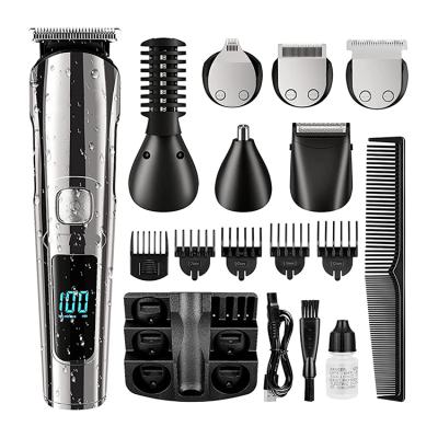 China New Household Barber Shaver Replaceable Cutter Head Usb Hair Trimmer Cordless Professional 6 in 1 Men Hair Clippers Cordless Trimmer for sale