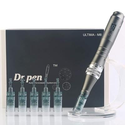 China M8 Needle Derma Pen With Digital Display Wireless Micro Electric Dr. Pen Cartridge 11/16/24/36/42 Derma Pen Home Use 16 Skin Rejuvenation for sale