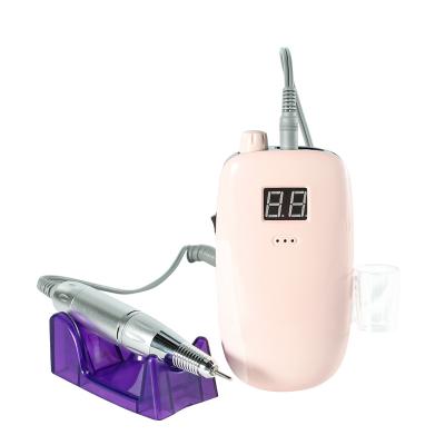 China 6~8 Hours Professional Nail Art Electric Manicure Cordless Nail Drill Rechargeable Portable Nail Drill 35000rpm for sale