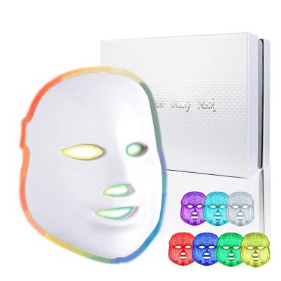 China Skin Tightening Therapy 7 Colors Professional Wireless Facial Beauty Care Rejuvenation LED Light Protective Mask for sale