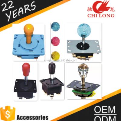 China Joystick With 4 Micro Switch For Crane Machine , Red Yellow Joystick Arcade DIY 4 Ball Stick Fighting Parts CL-3008 for sale