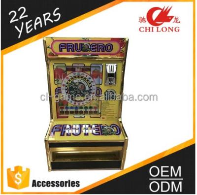 China Frutero Wooden Slot Machine Wooden Case Fruit ROULETTE Machine LED Game Machine for sale