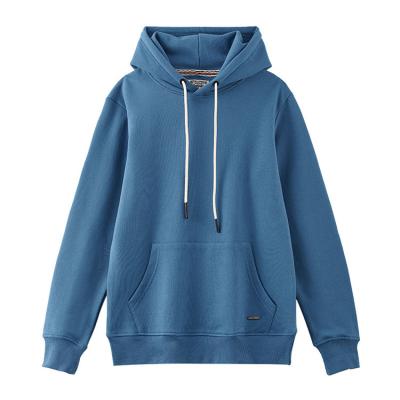 China Wholesale Custom Anti-pilling Polyester Cotton Knit Oversized Thick Custom Logo Men's Fleece Pullover Hoodie With Kangaroo Pocket Design for sale