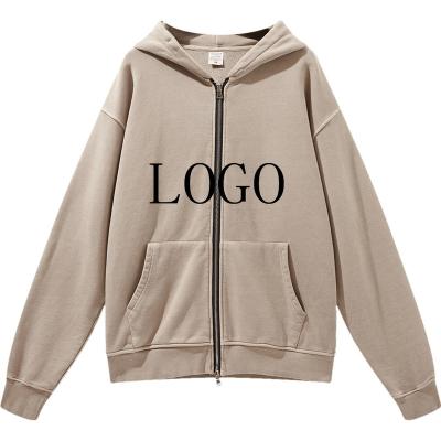 China wholesale heavy cheap Anti-wrinkle streetwear long sleeve French Terry oversized men's white hoodie for sale