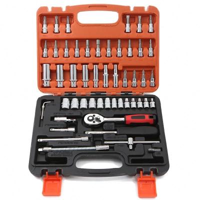 China Adjustable Flexible Household DIY Repair Tool Auto Repair Combination Heavy Duty Socket Wrench Set Ratchet Hand Tools Tool Kit for sale