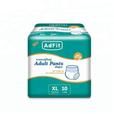 China Adfit Embroidered Wholesale Disposable Pants Types Big Sleepy Adult Diaper for sale