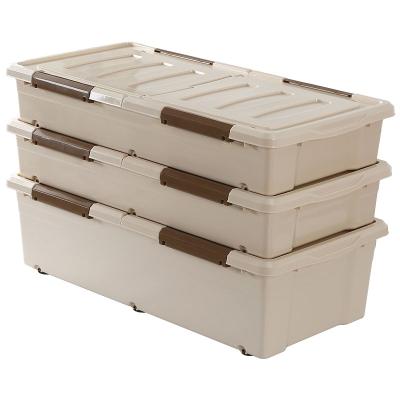 China CAT XG2595 AU AU Bedroom Stackable Bed Bottom Organizer Plastic Storage Box Under Bed for sale