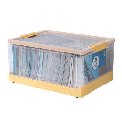 China Factory Wholesale Modern Transparent Folding Large Capacity Cat CX782 Au Detachable Storage Box With Handle for sale