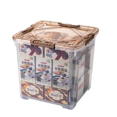 China AU CAT XG2701 Color Transparent Organizer Quality Packing Stored Wholesale Storage Box With Lid for sale